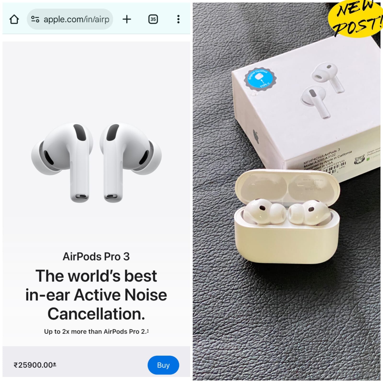 Apple Airpods pro 3 Anc